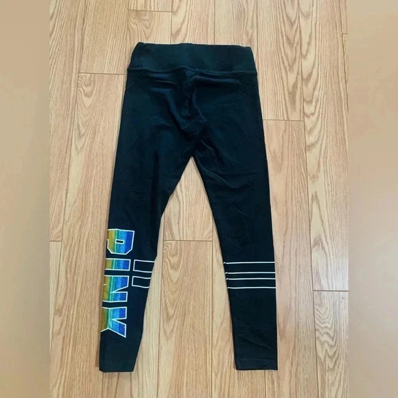 PINK VS RAINBOW TSHIRT / LEGGINGS OUTFIT  SMALL - Picture 10 of 11